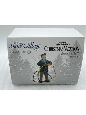 Dept 56 FIRE IT UP DAD! Christmas Vacation Lampoons Griswold House 4030742 New